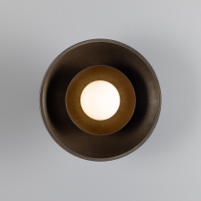 Mullan Lighting MLWL448ANTBRSOP - Marrakesh Wall Light | Antique Brass | Opal